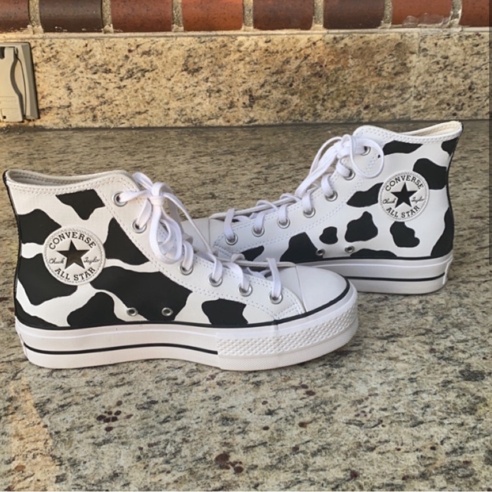 New Custom Painted Converse Platform / Size W9 *L… - image 2